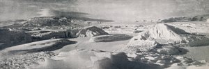 Ala Koettlitzin jäätikkö, joka näyttää sulavan veden vaikutuksen, c1911, 1913