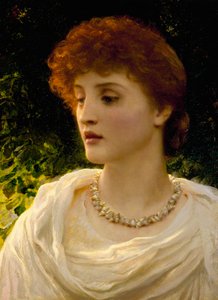 "Sylvia" Muotokuva englantilaisen viktoriaanisen porvariston nuoresta naisesta. Frank Dickseen (1853-1928) maalaus Yksityiskokoelma. tekijältä Frank Dicksee