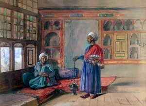 Huoneisto Sheikh Sadatin talossa, Kairossa, 1873