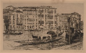 Grand Canal, Venetsia, 1889. tekijältä Frank Duveneck