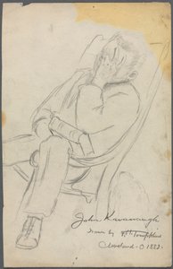 Luonnos John Kavanaughista, 1882. tekijältä Frank H. Tompkins