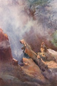 Uusi-Seelanti: "Lohikäärmeen suu (värilitografia).