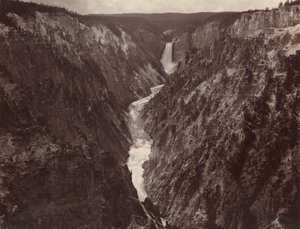 Yellowstonen Grand Canyon ja putoukset,c. 1884 (kuva)