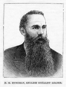 H.M. Hyndman, ensimmäisen brittiläisen sosialistisen poliittisen puolueen perustaja, kuvitus "Frank Leslie