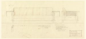 Olohuone Davenport, Henry J. Allen Residence, Wichita, Kansas tekijältä Frank Lloyd Wright