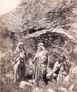 Talonpoikia Jerusalemin alueelta, noin 1866-67.