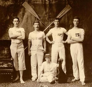 Whitby Friendship Rowing Club Crew, Whitby, Englanti. 1901 tekijältä Frank Meadow Sutcliffe