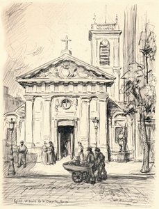 St Denis de la Chapellen kirkko, 1915 tekijältä Frank Milton Armington