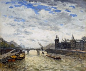 Seine, Pariisi (öljy kankaalle)