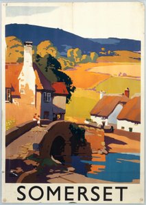 "Somerset", GWR:n juliste, noin 1930-luku (tuloste).
