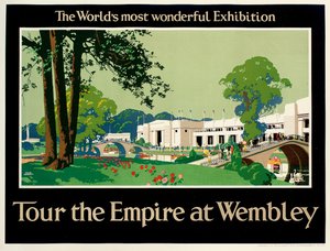 "Tour the Empire at Wembley", juliste, joka mainostaa British Empire -näyttelyä