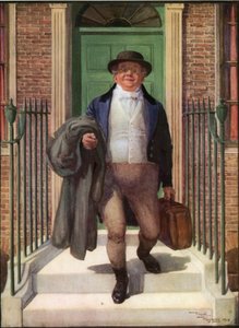 Mr. Pickwick (värilitografia) tekijältä Frank Reynolds
