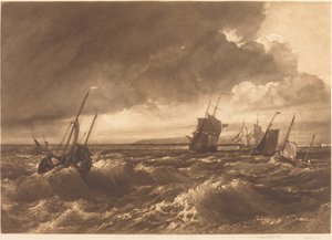 The Mouth of the Thames Isle of Sheppey in Distance, 1891. tekijältä Frank Short