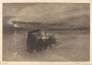 Puulautta Reinillä, 1898. tekijältä Frank Short