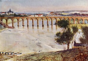 Berwick-on-Tweed (väri litho) tekijältä Frank Southgate