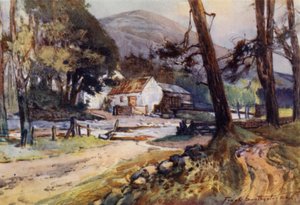 Langleeford (väri litho) tekijältä Frank Southgate