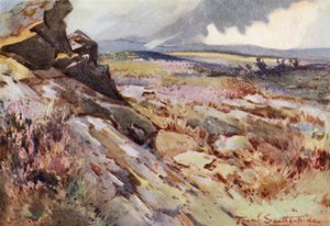 Rooman muurilla (väri litho) tekijältä Frank Southgate