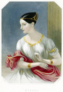 Myrrha (käsinvärinen printti)