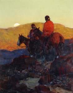 Auringonlaskun hehku