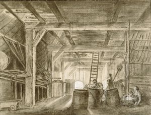 Navetan sisätilat ja Coopers-perhe tekijältä François Boucher