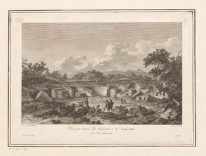 Näkymä Campo Bellon louhokselle, Selinuntessa Vuë-palkinto dans les Carrieres de Campo bello près de Selinunte (nimi esineessä) tekijältä François Allix