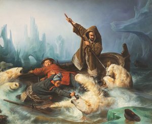 Taistelu jääkarhuja vastaan, 1839. tekijältä François August Biard