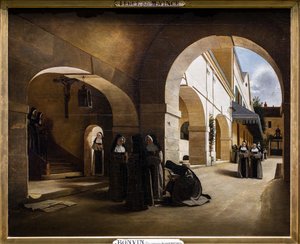 Ave Maria: Aramontin luostarin sisätilat tekijältä François Bonvin