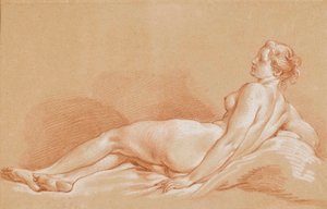 Boucher - Nuori nainen makaa tekijältä François Boucher