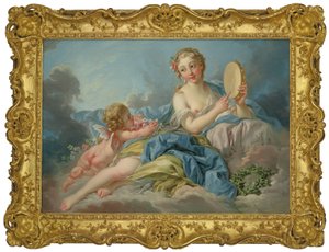 Boucher ja studio - Muse Erato tekijältä François Boucher