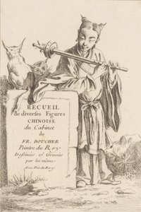 Kokoelma erilaisia kiinalaisia hahmoja, 1738-45. tekijältä François Boucher