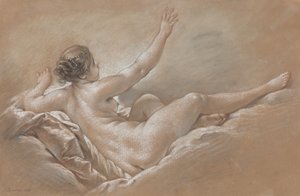 Danae saa kultaisen suihkun tekijältä François Boucher