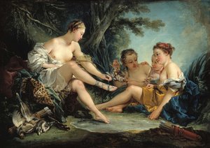 Dianan paluu metsästä, 1745. tekijältä François Boucher