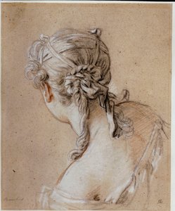 Naisen pää, n. 1740 tekijältä François Boucher