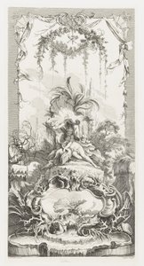 Léda teoksessa Uudet konseptit näytöille [Morceaux pour des paravents]. tekijältä François Boucher