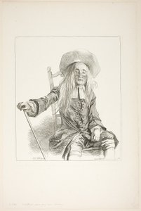 Mies istuu tuolilla tekijältä François Boucher