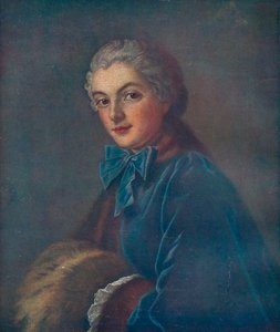 Nuoren naisen muotokuva, 1700-luku tekijältä François Boucher