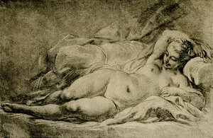 Makuuasennossa Venus tekijältä François Boucher
