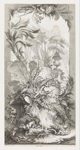 Rocaille [Rococo Design], julkaisussa Nouveaux Morceaux pour des Paravents [New Concepts for Screens]. tekijältä François Boucher