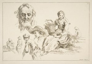 Luonnoslehti, n. 1735. tekijältä François Boucher
