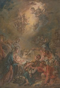 Paimenten palvonta,. tekijältä François Boucher