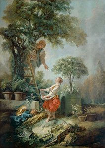 "The Cherry Gatherers", 1768 tekijältä François Boucher