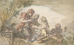 Ennustaja, 1700-luku. tekijältä François Boucher