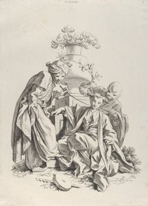 Kosketus, viidestä aistista, 1720-70. tekijältä François Boucher