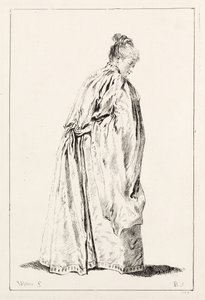 Nainen seisomassa tekijältä François Boucher