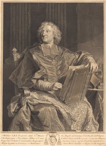 Polignacin kardinaali tekijältä François Chereau I after Hyacinthe Rigaud