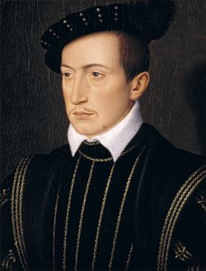Guy XVIII, Comte de Laval, n. 1540 (öljy tammilevylle) tekijältä François Clouet