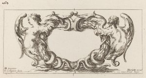 Cartouche tekijältä François Collignon after Stefano Della Bella