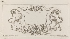 Cartouche tekijältä François Collignon after Stefano Della Bella