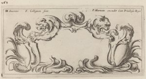 Cartouche tekijältä François Collignon after Stefano Della Bella