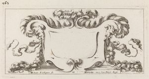 Cartouche tekijältä François Collignon after Stefano Della Bella